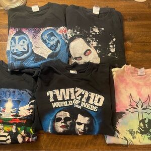 ICP Twiztid Boondox Vintage T-shirt Collection Insane Clown Posse Bundle Mens M